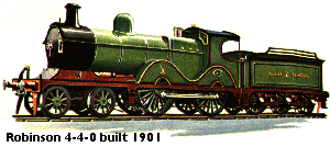 Robinson 4-4-0 Great Central Rly