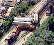 Freight train collision